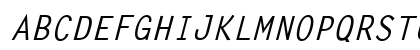 LetterGothic Bold Italic Preview