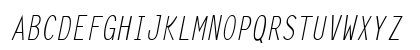 LetterGothicCond Italic Preview