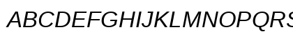 Liberation Sans Italic Uppercase Preview