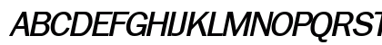 LibraryGothic BoldItalic Uppercase Preview