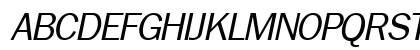 LibraryGothic Italic Uppercase Preview
