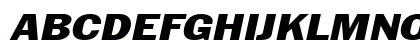 LibraryGothicHeavyExtended Italic Preview