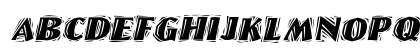 LinoLetterCutRagged Italic Preview