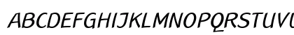 LTRana Regular Italic Uppercase Preview
