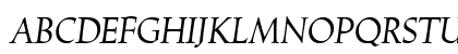 LinotypeTrajanus Italic Preview