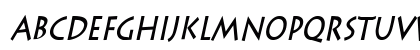 Liste-Condensed Bold Italic Preview