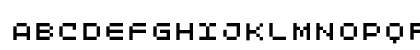 LomoWebPixel LT Std 5 Regular Uppercase Preview