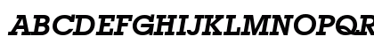 Lubbers BoldItalic Uppercase Preview