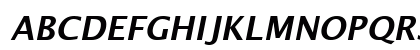 Lucida Sans Demibold Italic Preview