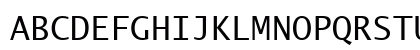 Lucida Sans Typewriter Regular Uppercase Preview