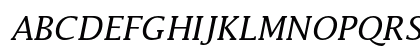 Lucida Italic Uppercase Preview