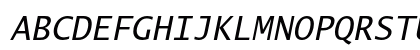 Lucida Sans Typewriter Std Oblique Preview