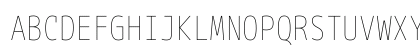 M+ 1mn thin Regular Uppercase Preview