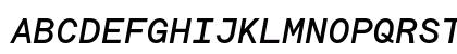 Maison Mono Medium Italic Uppercase Preview