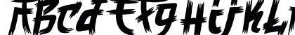Manga Style Regular Uppercase Preview