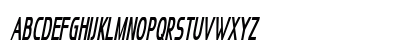 Mangia Extra-condensed Italic Uppercase Preview