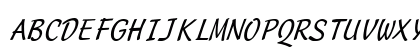 Manuscript Italic Uppercase Preview