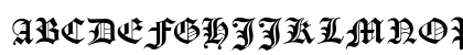 Manuskript Gothisch Regular Uppercase Preview