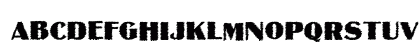 MateusBold Trash Regular Uppercase Preview