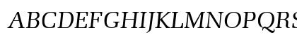 Memoir Italic Preview