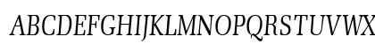 MemoirCondensed Italic Uppercase Preview