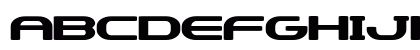 Mercuron Expanded Bold Uppercase Preview