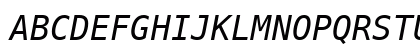 MesloLGSDZ NF Italic Preview