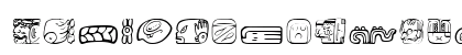 MesoAmerica Dings Regular Uppercase Preview