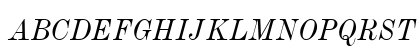 ModernMT Condensed Italic Uppercase Preview