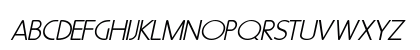 Metro Bold Italic Uppercase Preview