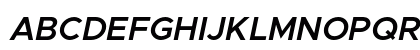 Metropolis Semi Bold Italic Preview