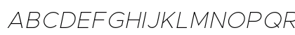 Metropolis Thin Italic Preview