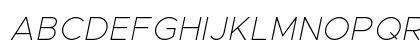 Metropolis Thin Italic Preview
