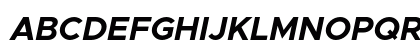 Metropolis Bold Italic Preview