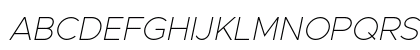 Metropolis Thin Italic Preview