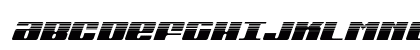 Michigan Halftone Italic Italic Uppercase Preview