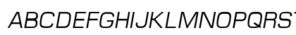 MicroFLF Medium Italic Uppercase Preview