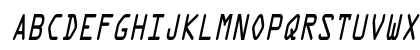 MicroscanACondensed Oblique Uppercase Preview