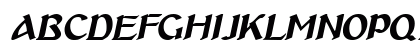 MiddleAges Italic Uppercase Preview