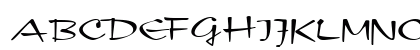 MineolaScriptSSK Regular Uppercase Preview