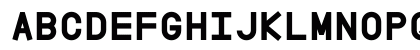 Minimal Mono Black Regular Uppercase Preview