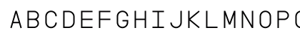 Minimal Mono Regular Uppercase Preview