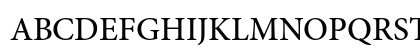 Minion Pro Medium Uppercase Preview