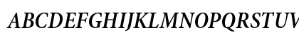 Minion Pro Semibold Cond Italic Preview