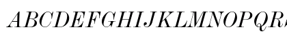 Monotype Modern Std Extended Italic Preview