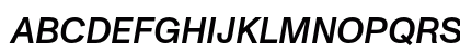 Monument Grotesk Med Italic Uppercase Preview
