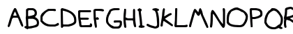 Mousedrawn Regular Uppercase Preview