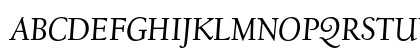 MP FBCalifornianText Italic Preview