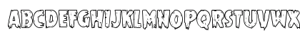 Mrs. Monster Bold Outline Regular Uppercase Preview
