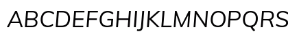 Mulish Italic Preview